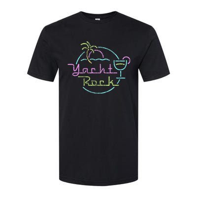 Faded Cocktail Hour Yacht Rock Softstyle® CVC T-Shirt