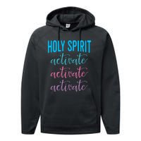 Funny Christian Holy Spirit Activate Religious Performance Fleece Hoodie