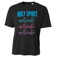 Funny Christian Holy Spirit Activate Religious Cooling Performance Crew T-Shirt