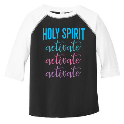 Funny Christian Holy Spirit Activate Religious Toddler Fine Jersey T-Shirt