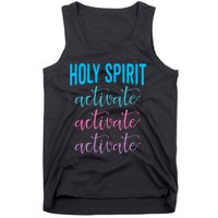 Funny Christian Holy Spirit Activate Religious Tank Top