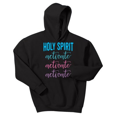 Funny Christian Holy Spirit Activate Religious Kids Hoodie