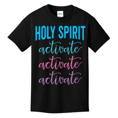 Funny Christian Holy Spirit Activate Religious Kids T-Shirt