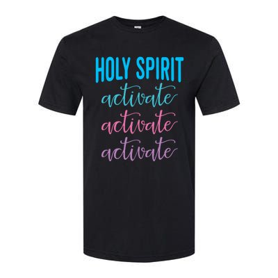 Funny Christian Holy Spirit Activate Religious Softstyle CVC T-Shirt