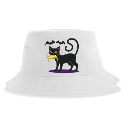 Funny Cat Halloween Voting Election 2024 Usa Sustainable Bucket Hat