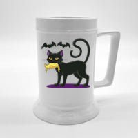 Funny Cat Halloween Voting Election 2024 Usa Beer Stein