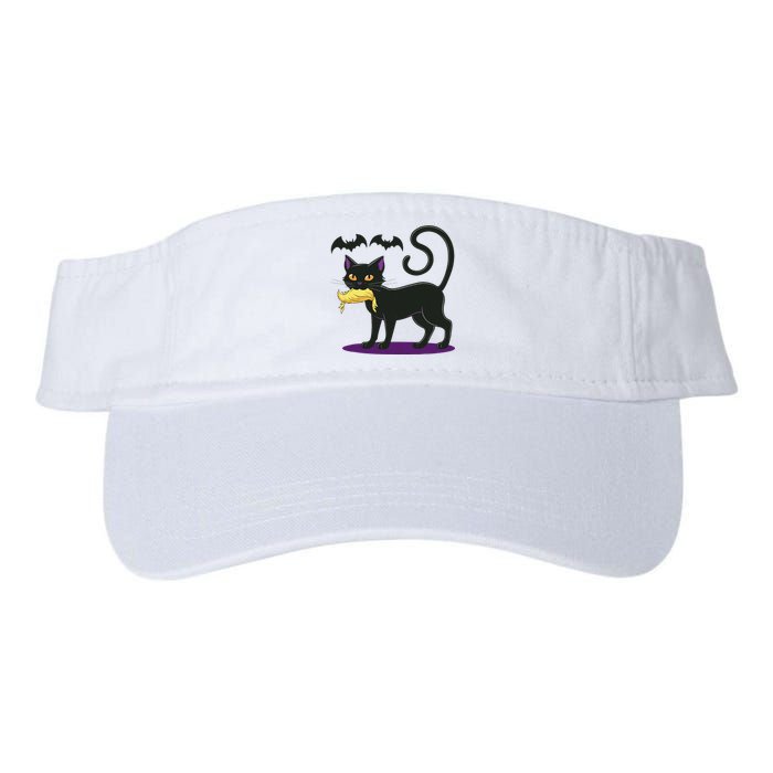 Funny Cat Halloween Voting Election 2024 Usa Valucap Bio-Washed Visor