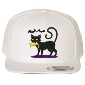 Funny Cat Halloween Voting Election 2024 Usa Wool Snapback Cap