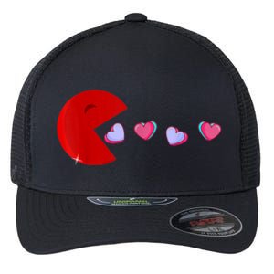 Funny Cute Hearts Valentines Day Flexfit Unipanel Trucker Cap