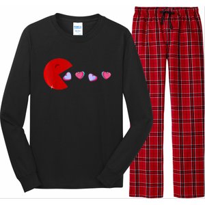 Funny Cute Hearts Valentines Day Long Sleeve Pajama Set