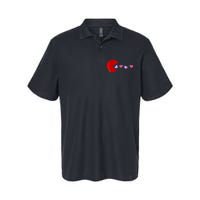 Funny Cute Hearts Valentines Day Softstyle Adult Sport Polo