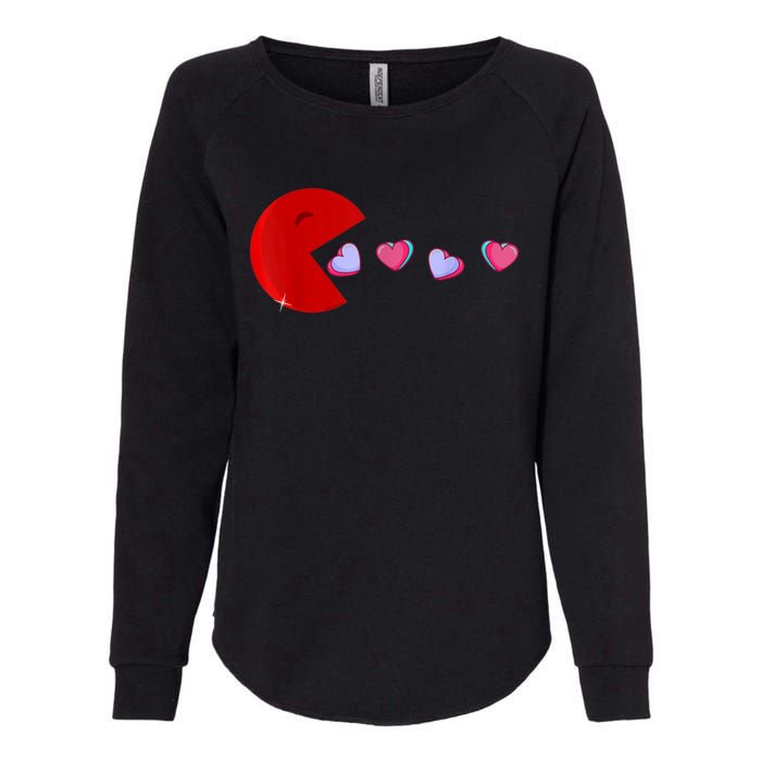 Funny Cute Hearts Valentines Day Womens California Wash Sweatshirt