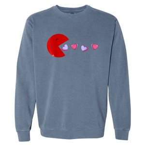 Funny Cute Hearts Valentines Day Garment-Dyed Sweatshirt