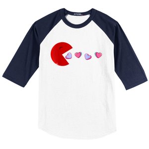 Funny Cute Hearts Valentines Day Baseball Sleeve Shirt