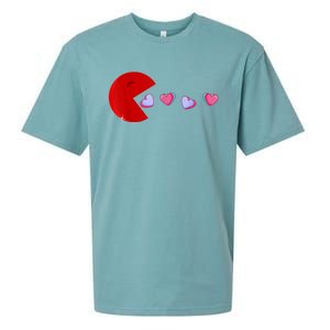 Funny Cute Hearts Valentines Day Sueded Cloud Jersey T-Shirt