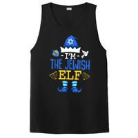 Funny Christmas Happy Hanukkah Jewish Elf Family Pajama Gift PosiCharge Competitor Tank