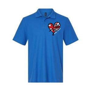 Faith Christian Heart British Flag Family Freedom Cool Gift Softstyle Adult Sport Polo