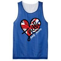 Faith Christian Heart British Flag Family Freedom Cool Gift Mesh Reversible Basketball Jersey Tank