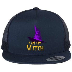 Funny Couples Halloween Costumes I Am His Witch Party Gift Great Gift Flat Bill Trucker Hat