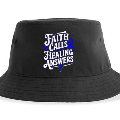 Faith Calls Healing Answers Juvenile Arthritis Awareness Sustainable Bucket Hat