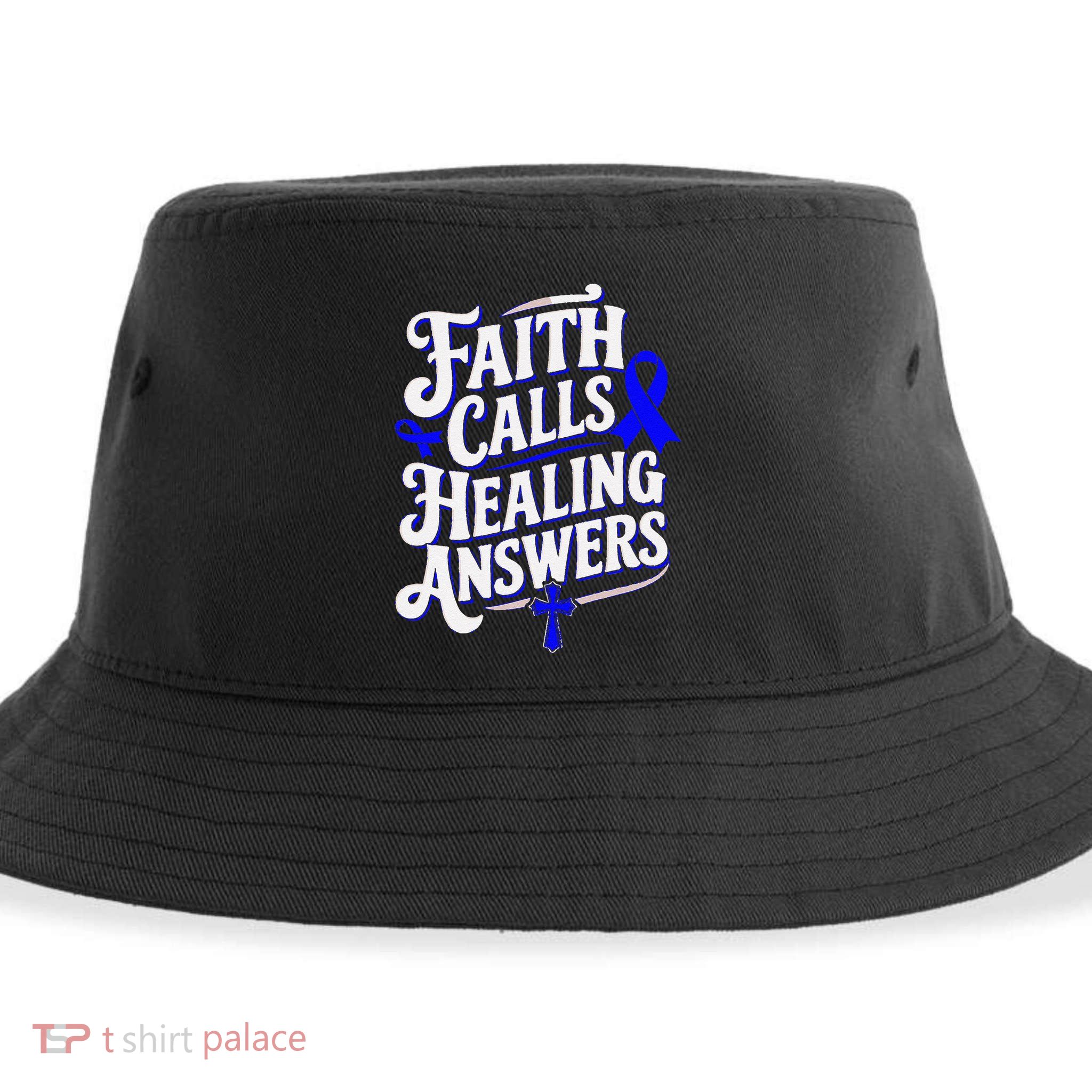 Faith Calls Healing Answers Juvenile Arthritis Awareness Sustainable Bucket Hat