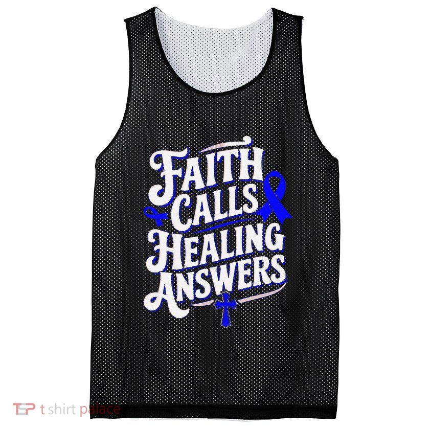 Faith Calls Healing Answers Juvenile Arthritis Awareness Mesh Reversible Basketball Jersey Tank