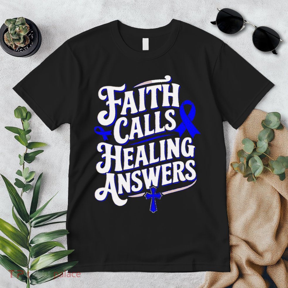 Faith Calls Healing Answers Juvenile Arthritis Awareness Premium T-Shirt