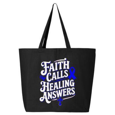 Faith Calls Healing Answers Juvenile Arthritis Awareness 25L Jumbo Tote
