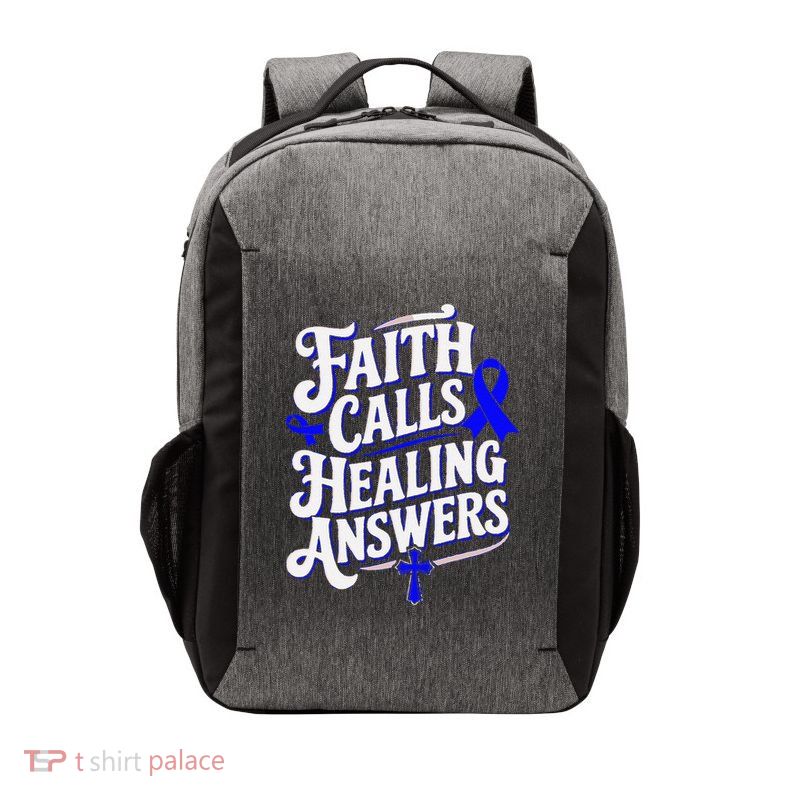 Faith Calls Healing Answers Juvenile Arthritis Awareness Vector Backpack