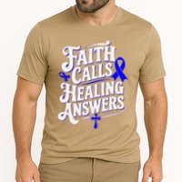 Faith Calls Healing Answers Juvenile Arthritis Awareness Cooling Performance Crew T-Shirt
