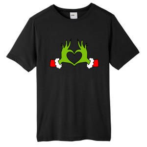 Funny Christmas Hands Making Heart Love Christmas Tall Fusion ChromaSoft Performance T-Shirt