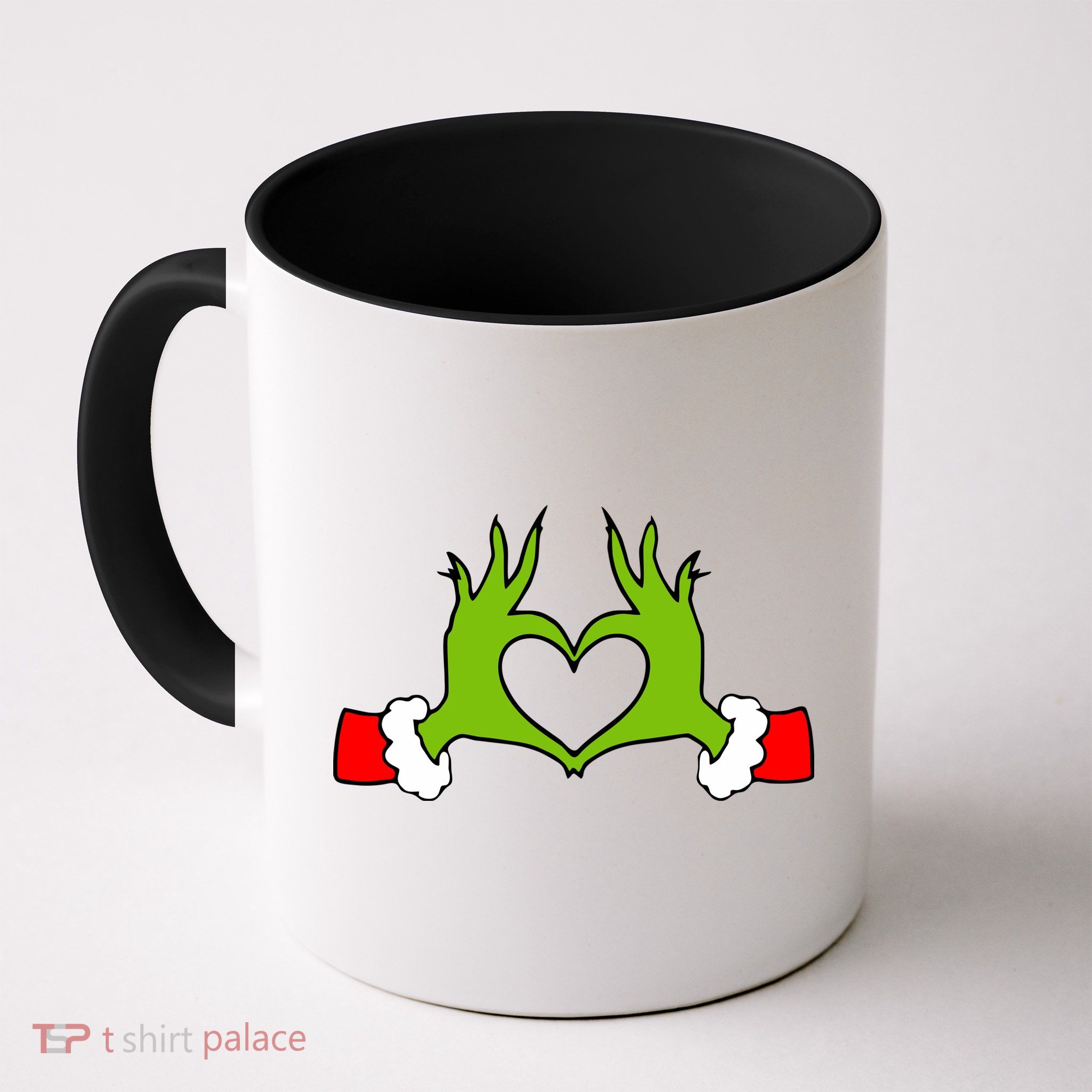 Funny Christmas Hands Making Heart Love Christmas Mug