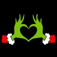 Funny Christmas Hands Making Heart Love Christmas Flatbill Hat
