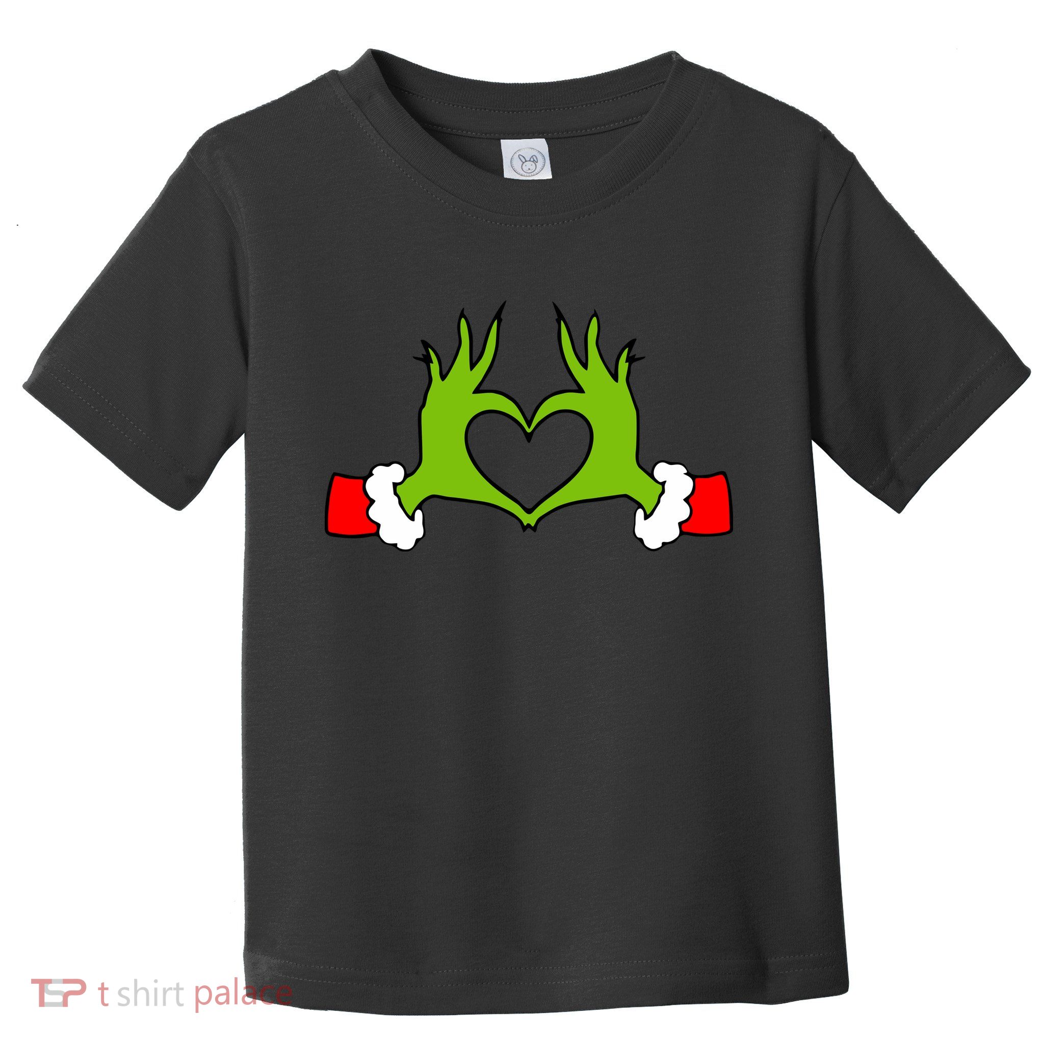 Funny Christmas Hands Making Heart Love Christmas Toddler T-Shirt