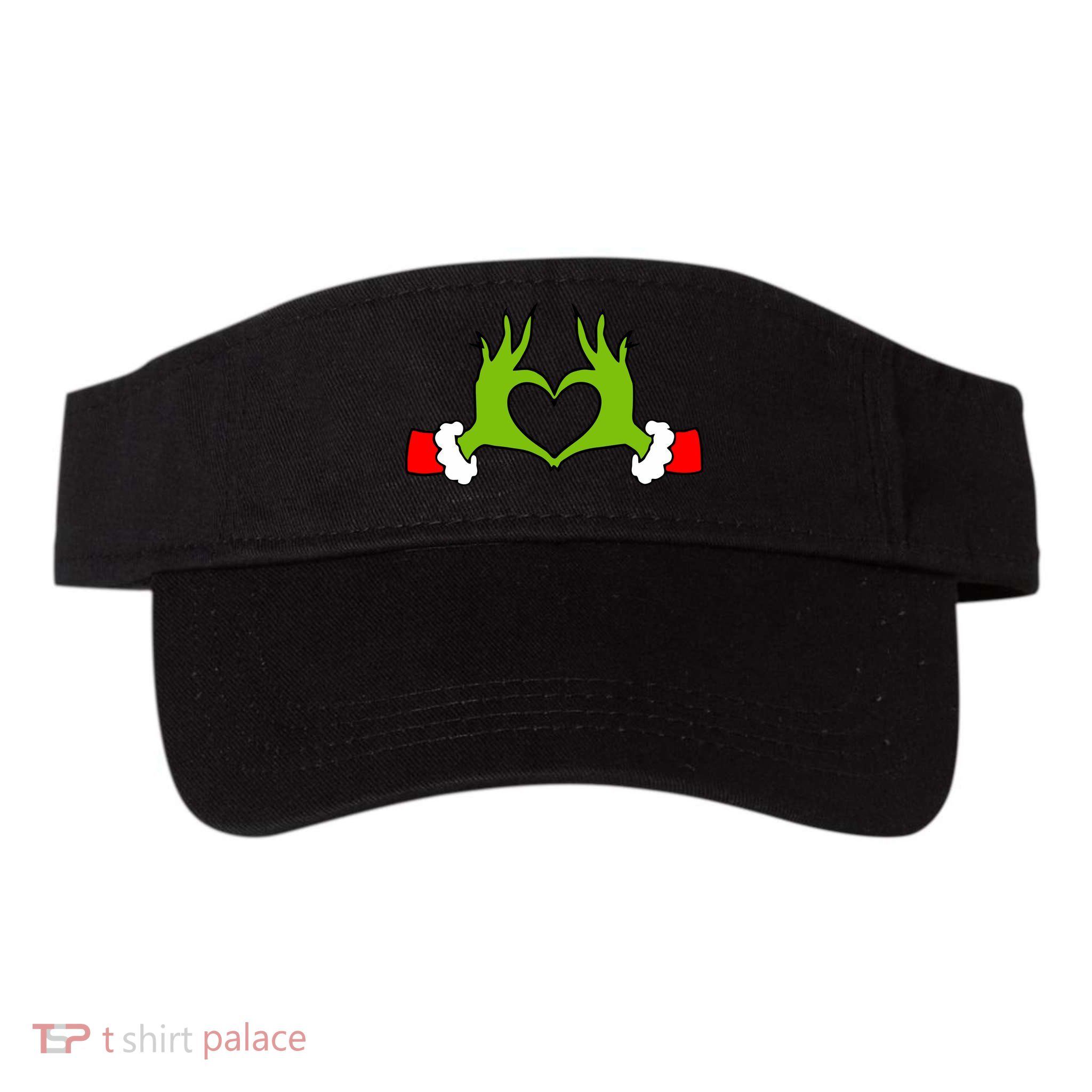 Funny Christmas Hands Making Heart Love Christmas Valucap Bio-Washed Visor