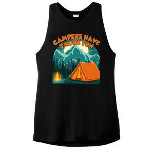 Funny Campers Have S'More Fun Ladies PosiCharge Tri-Blend Wicking Tank