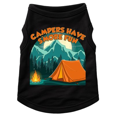 Funny Campers Have S'More Fun Doggie Tank