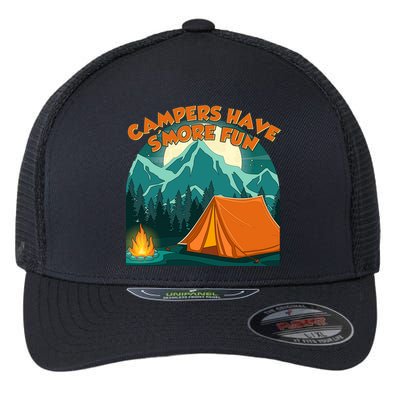 Funny Campers Have S'More Fun Flexfit Unipanel Trucker Cap