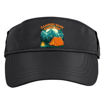 Funny Campers Have S'More Fun Adult Drive Performance Visor