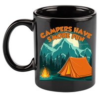 Funny Campers Have S'More Fun 11oz C Handle Ceramic Mug