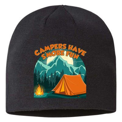 Funny Campers Have S'More Fun Sustainable Beanie