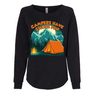 Funny Campers Have S'More Fun Womens California Wash Sweatshirt