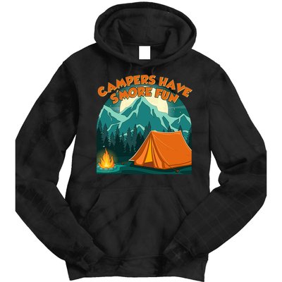 Funny Campers Have S'More Fun Tie Dye Hoodie