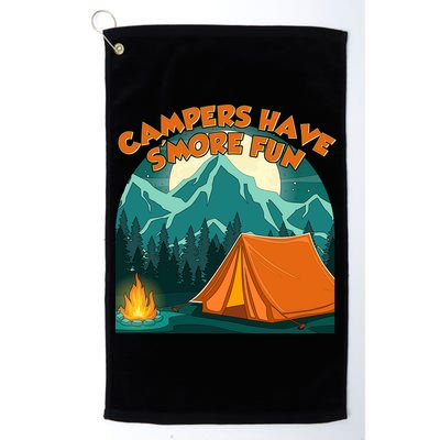 Funny Campers Have S'More Fun Golf Towel