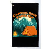 Funny Campers Have S'More Fun Golf Towel