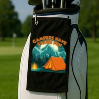 Funny Campers Have S'More Fun Golf Towel
