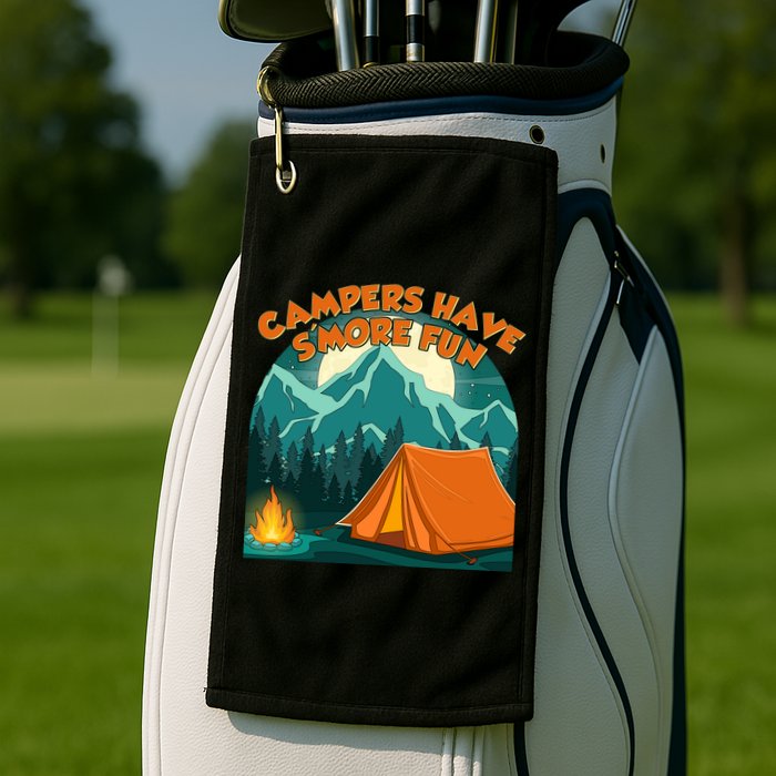 Funny Campers Have S'More Fun Golf Towel