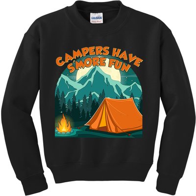 Funny Campers Have S'More Fun Kids Sweatshirt