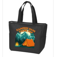 Funny Campers Have S'More Fun Zip Tote Bag