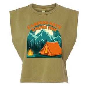 Funny Campers Have S'More Fun Garment-Dyed Women's Muscle Tee